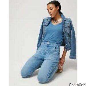 WHBM Extra High Rise Elastic Back Jeans